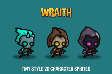 Free Wraith Tiny Style 2D Sprites