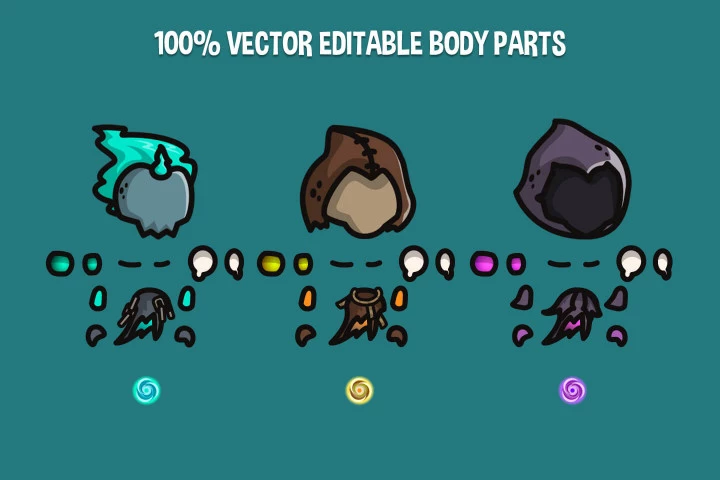 Free Wraith Tiny Style 2D Sprites