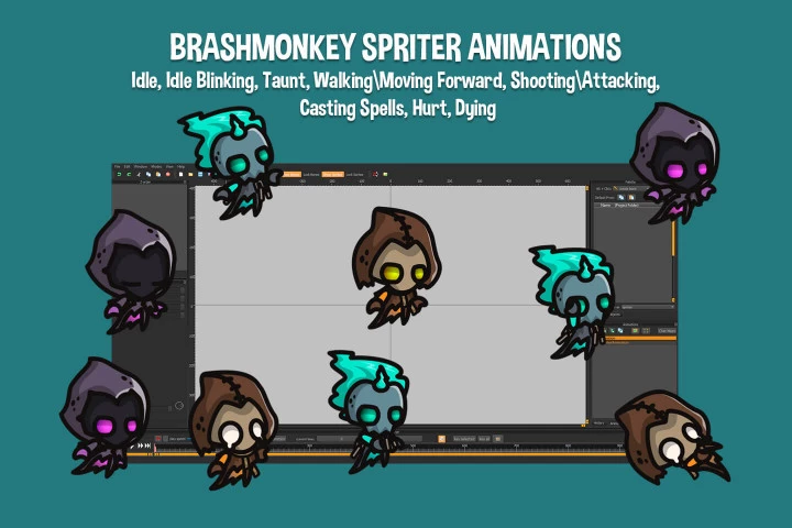 Free Wraith Tiny Style 2D Sprites