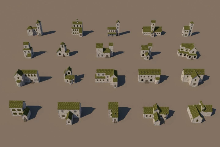 Medieval Buildings 3D Pack