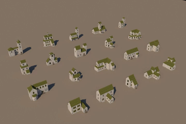 Medieval Buildings 3D Pack