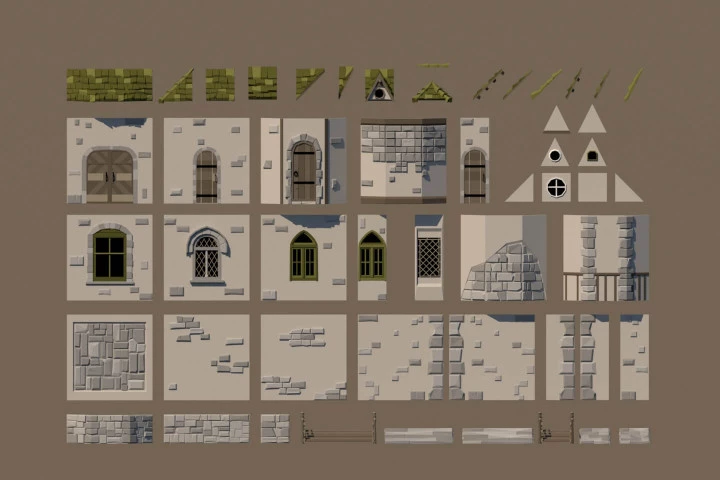 Medieval Buildings 3D Pack