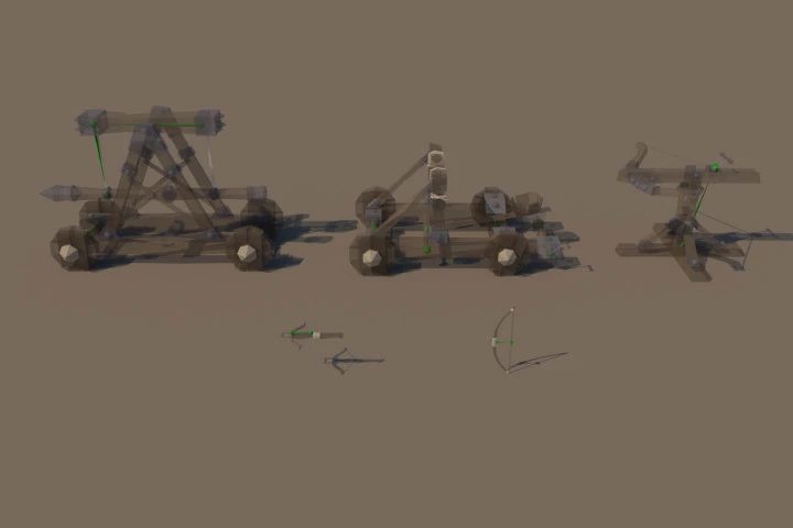 Medieval Weapons 3D Low Poly Models