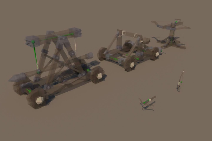 Medieval Weapons 3D Low Poly Models