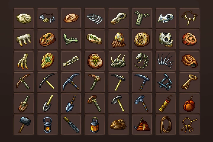 Mining Icons Pixel Art Pack