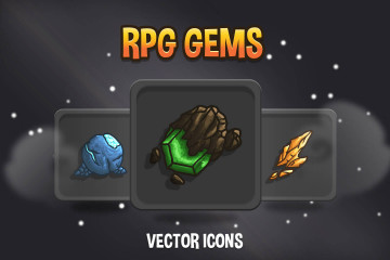 RPG Gems Vector Icons