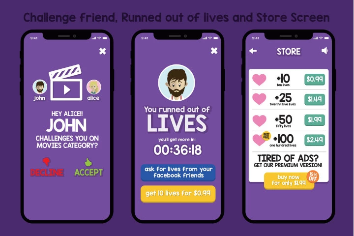 Trivia Crack Game Graphic Assets