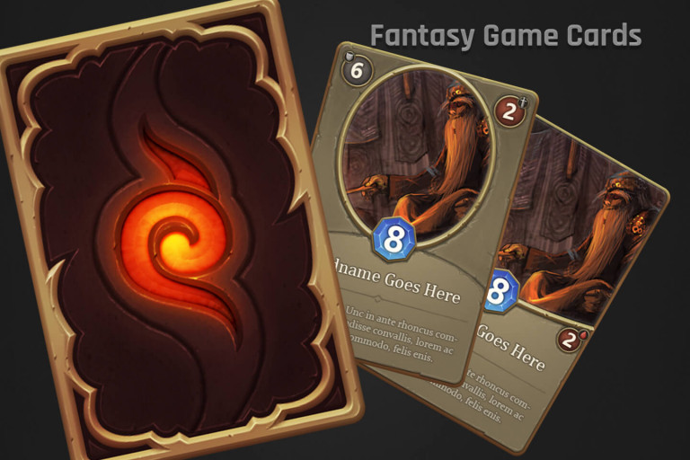 Trading Card Game PSD Template