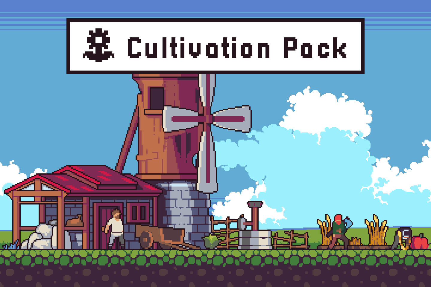 Crazy farmer game sprite pack in 2023