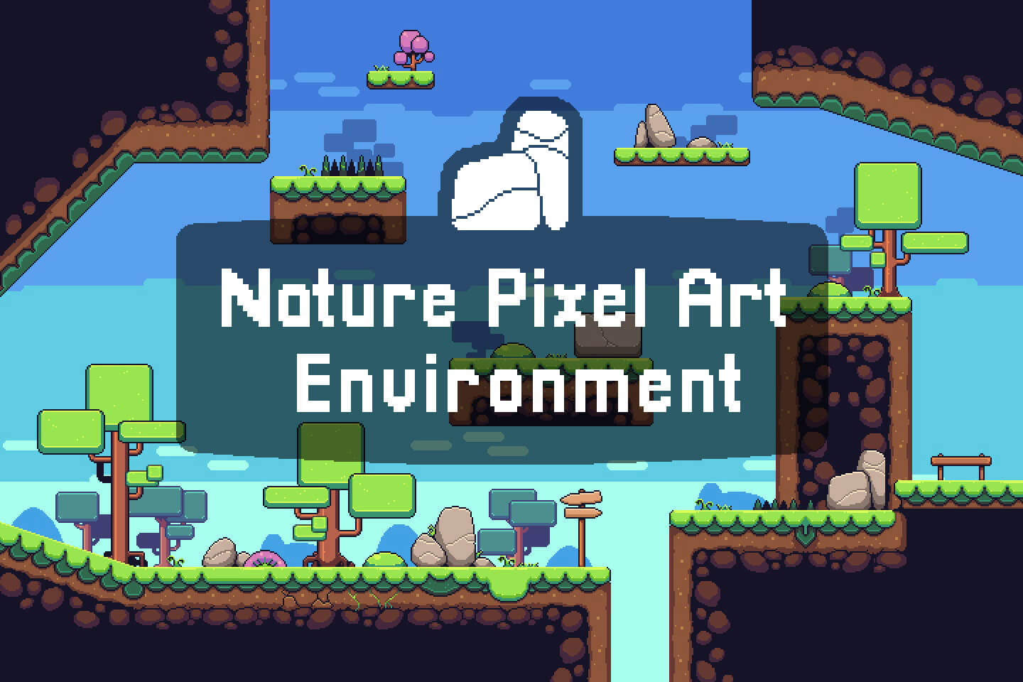 Nature pixel art base assets FREE