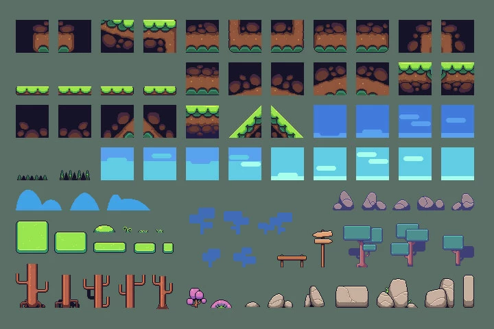 Nature Pixel Art Environment Free Assets Pack