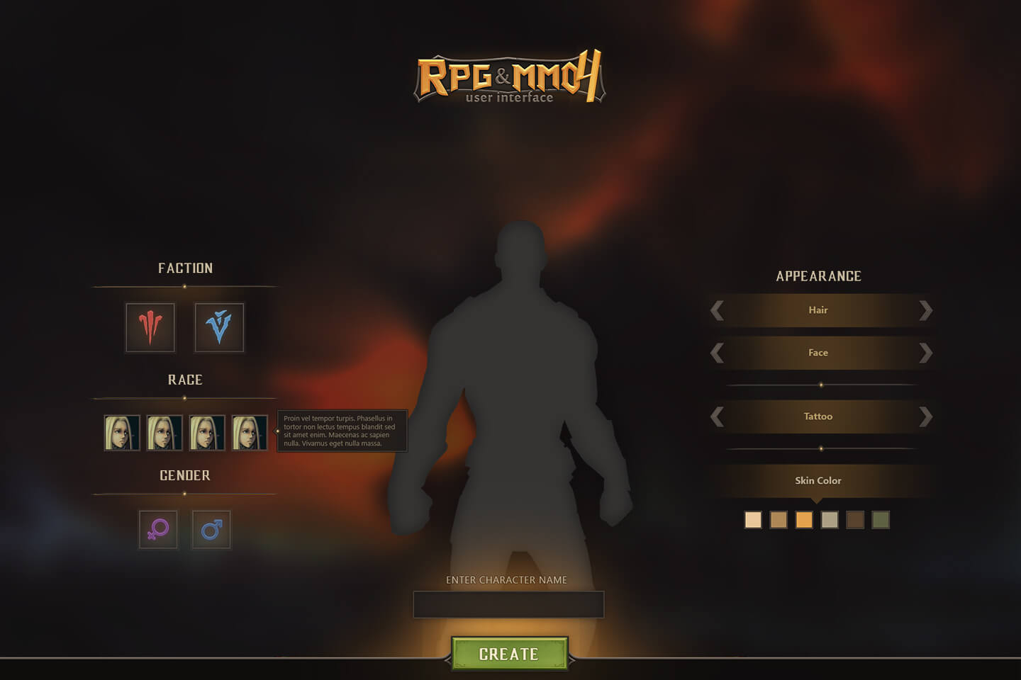 RPG And MMO UI 4 CraftPix