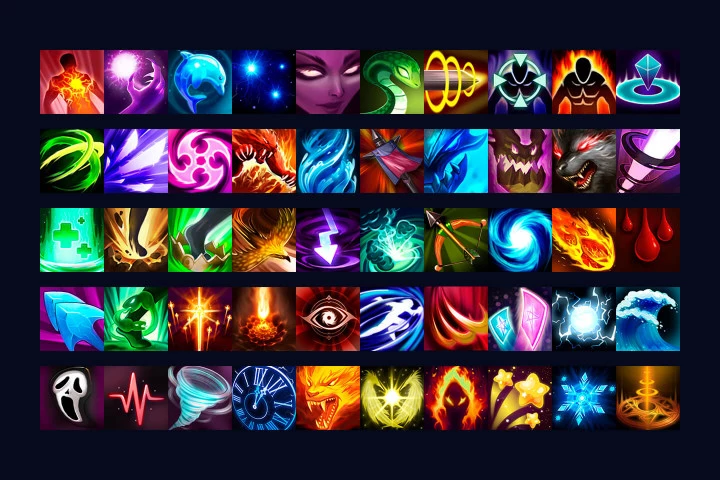 100 RPG Skill Icons