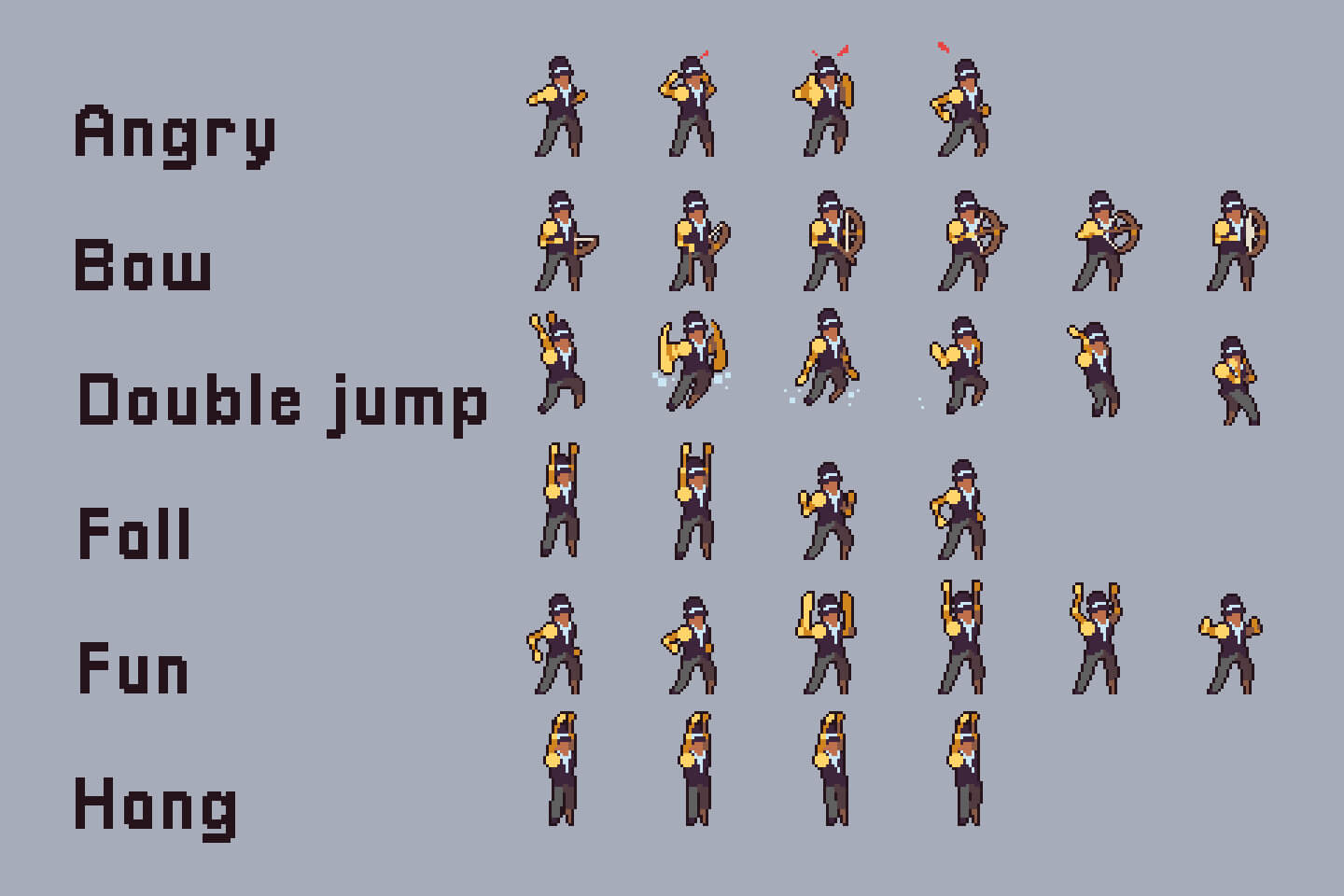 Top Down Game Video Game Sprites Pixel Art Characters - vrogue.co