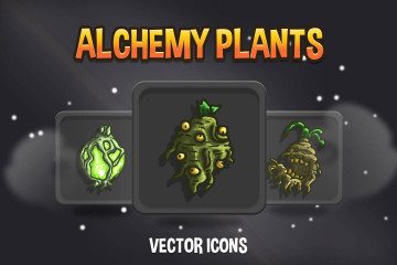 Free Alchemy Plants Game Icons