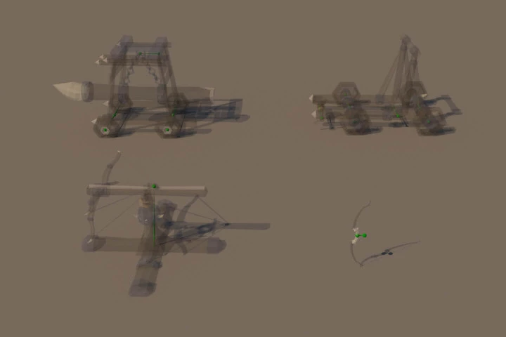 Orc Weapon 3D Low Poly Models