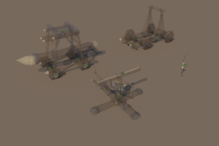 Orc Weapon 3D Low Poly Models