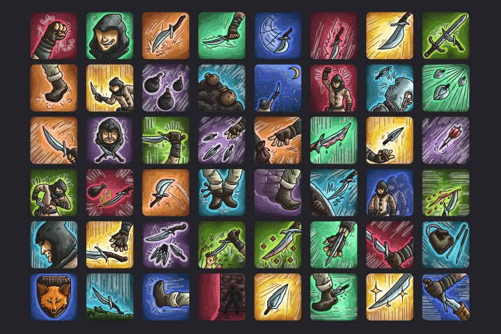Thief Skills Icon Pack