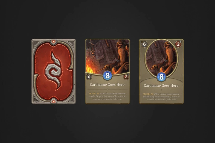 Trading Card Game PSD Template
