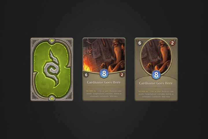 Trading Card Game PSD Template