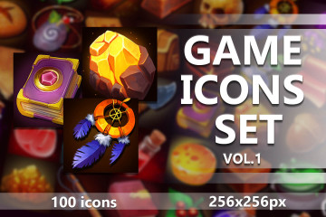 100 RPG Game Icons