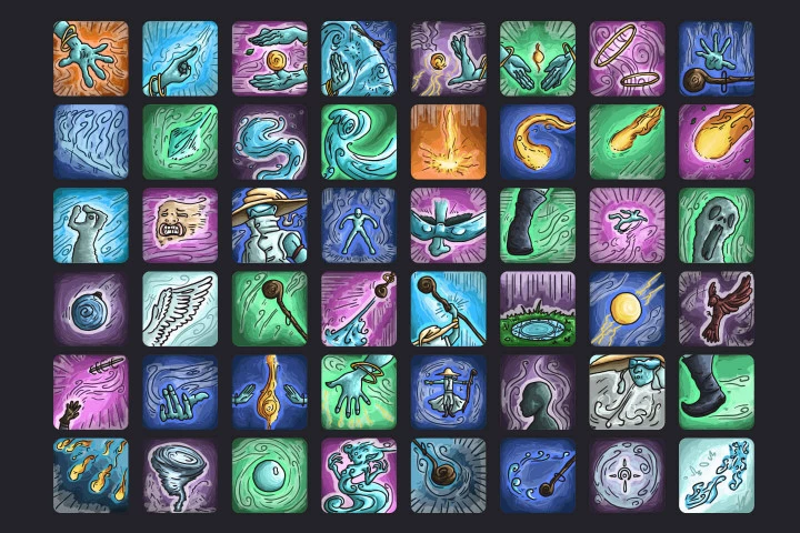Aeromancer Skills Icon Pack