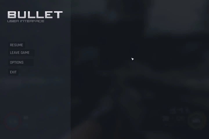 Bullet Game UI