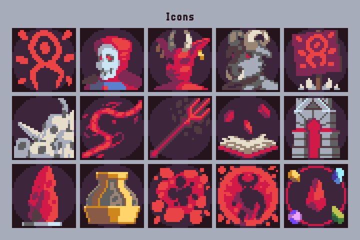 Demon Invasion Pixel Art Game Assets Pack - CraftPix.net