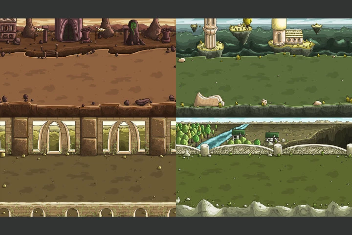 Free Elven Land Game Battle Backgrounds