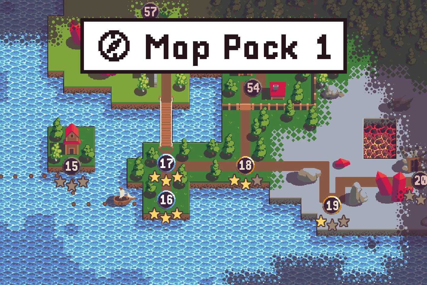 Free Level Map Pixel Art Assets Pack 