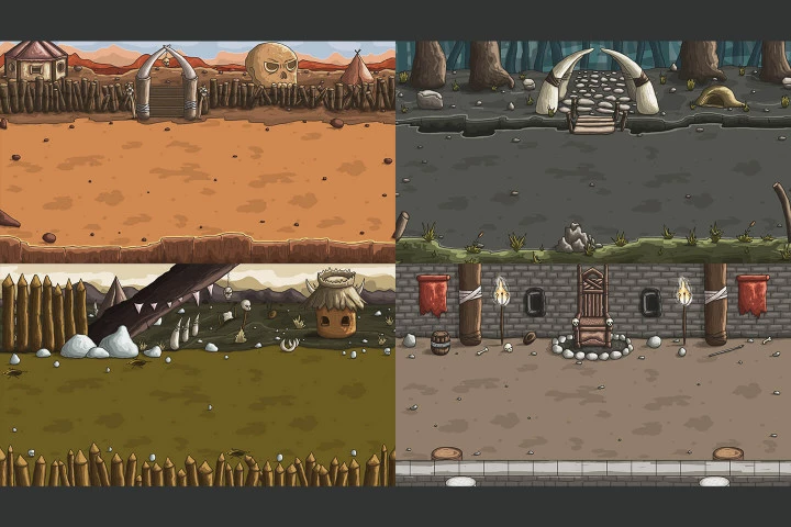 Orc Land Game Battle Backgrounds