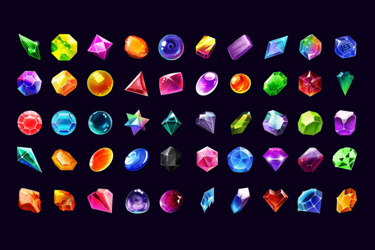 RPG Gems Icons Pack - CraftPix.net