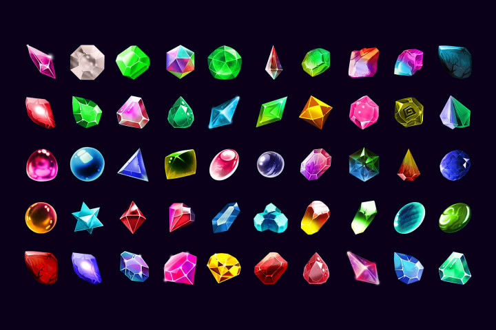 RPG Gems Icons Pack - CraftPix.net