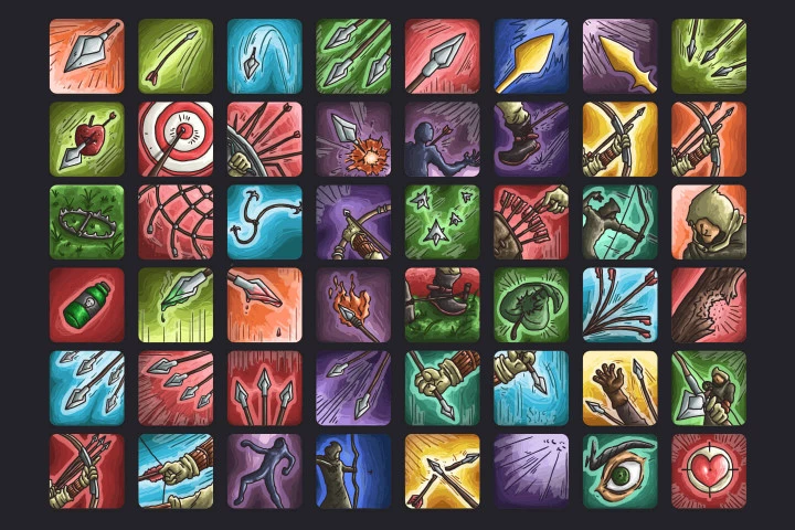 Archer Skills Icon Pack
