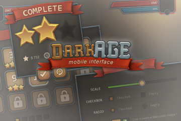 Dark Age UI for Mobile Games