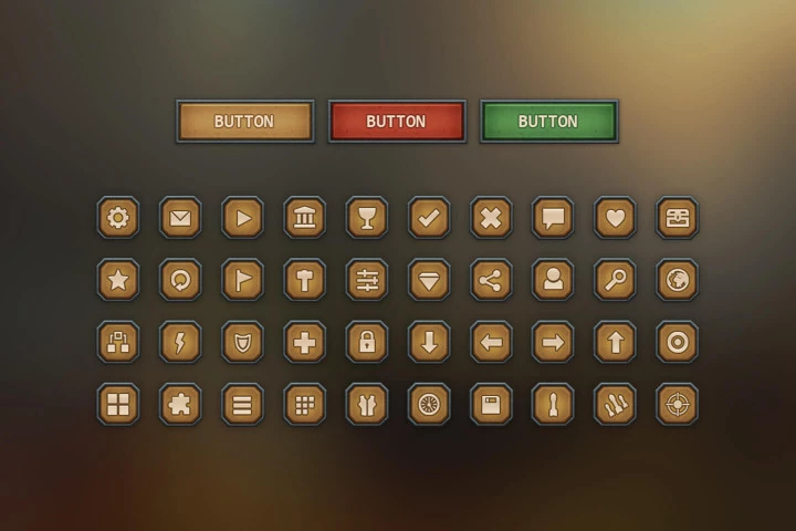 Dark Age UI for Mobile Games