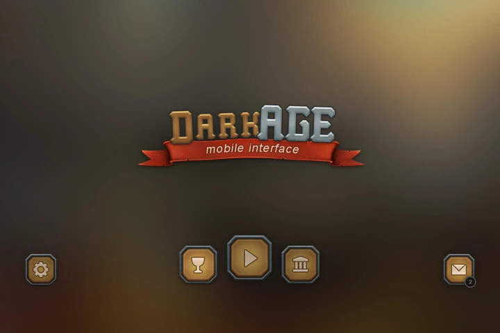 Dark Age UI for Mobile Games