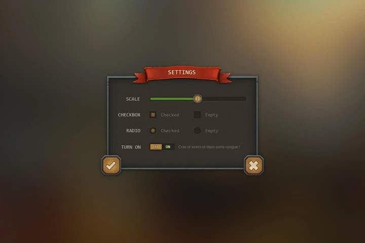 Dark Age UI for Mobile Games