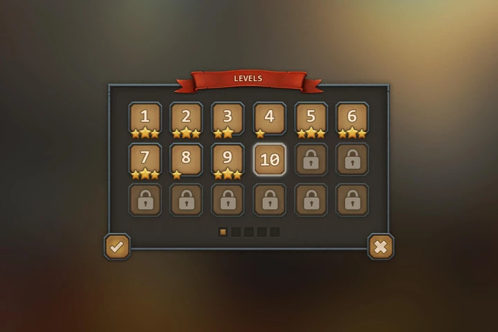Dark Age UI for Mobile Games