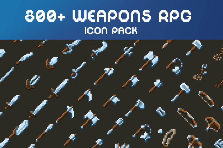 Minecraft Weapon Pixel Art