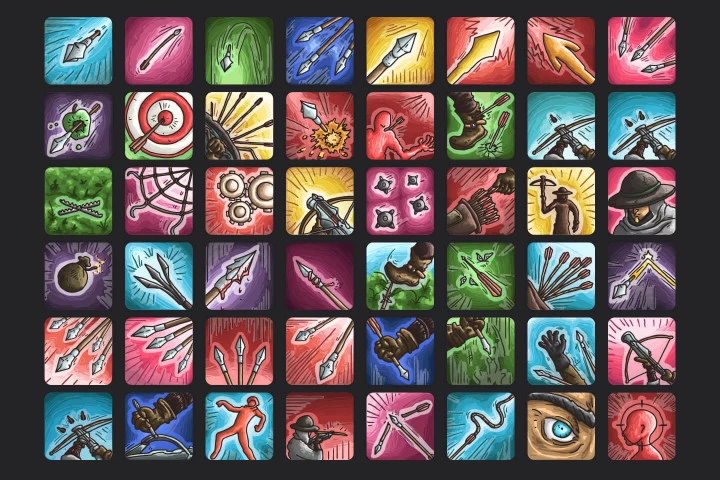 Crossbowman Skills Icon Pack