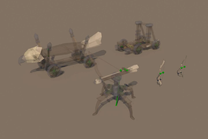 Elf Weapon 3D Low Poly Models
