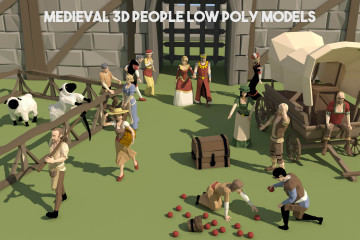 Free Medieval 3D People Low Poly Models