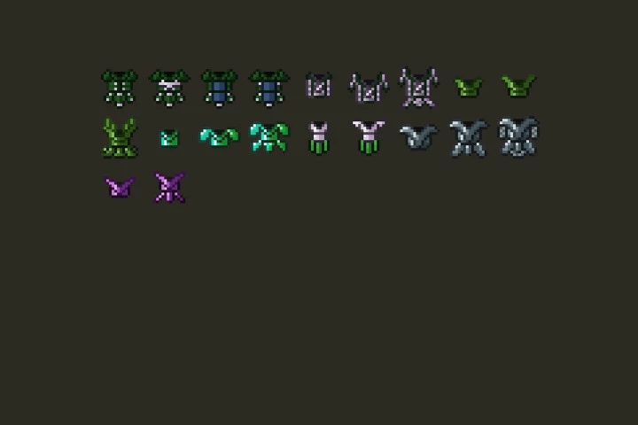 RPG Armor Icons Pixel Art Pack
