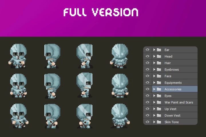 RPG Character Sprite Sheet Generator