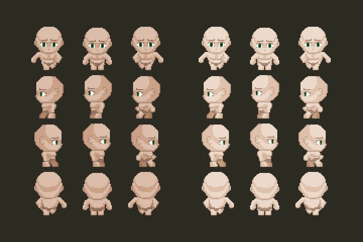 RPG Character Sprite Sheet Generator