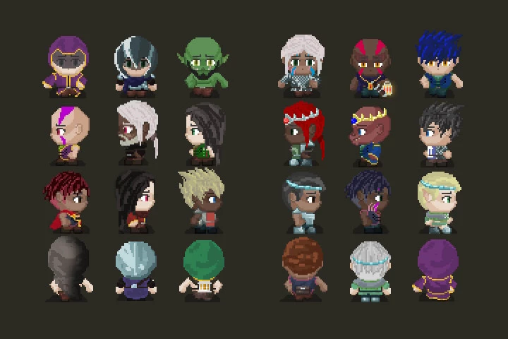 RPG Character Sprite Sheet Generator