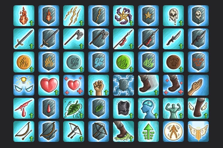 Buff Skill RPG Icon Pack