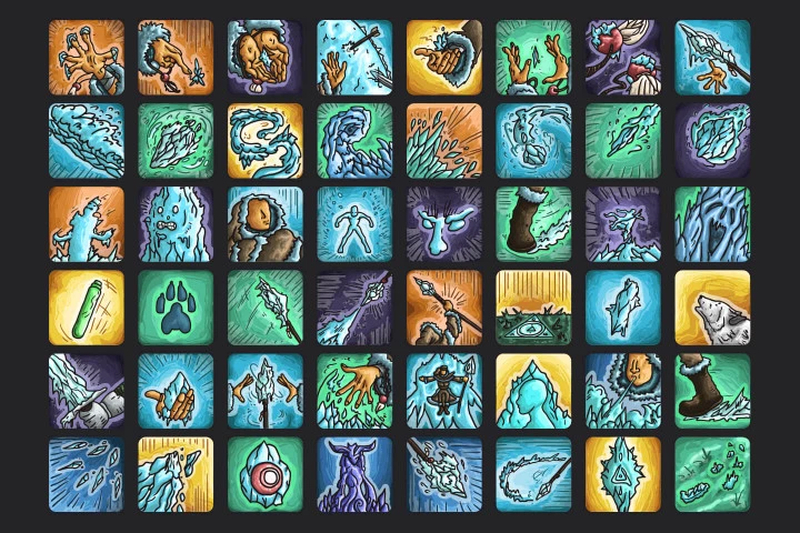 Cryomancer Skill RPG Icon Pack