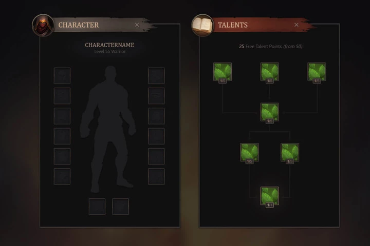 Game User Interface for RPG